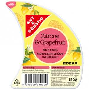 GG Odświeżacz Zitrone Grapefruit żel Galareta 150g