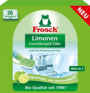 Frosch Naturalne Tabletki do Zmywarki Limonka DE