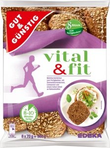 Bułki drożdżowe wieloziarniste Vital Fit 8x70g = 560g