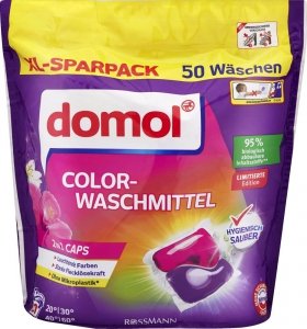 Domol Kapsułki do Prania ubrań Kolorowych 50szt z Niemiec