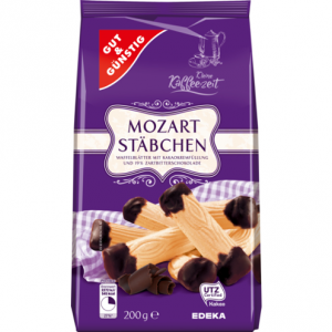 GG Mozart Stabchen gofry Ciemna czekolada 200g