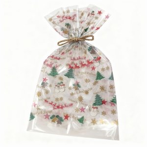 Torebki Woreczki Foliowe na Prezent Świąteczne 25x45 1szt