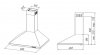 Okap AKPO WK-4 CLASSIC MINI 60 INOX / T300 / GU10 / SREBRNY DF102 / SREBRNY FILTR