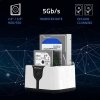QOLTEC STACJA DOKUJĄCA DO DYSKÓW HDD SSD 2.5 3.5 | SATA III | USB 3.0 | SUPER SPEED 5GB/S | Z FUNKCJĄ KLONOWANIA OFF