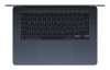 Apple MacBook Air 15,3Retina 500nit M4 chip with 10-core CPU + 10-core GPU 16GB SSD256 2xTB4 BLKB 1Y Midnight