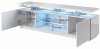 Szafka RTV EVA 180x40x52 czarny/czarny połysk