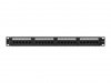 LANBERG PATCH PANEL 24 PORT 1U 19 KAT.6A UTP CZARNY PPUA-1024-B