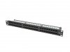 Lanberg Patch Panel 48 Port 1U Kat.5E czarny