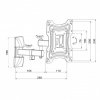 ART Uchwyt do TV LCD/LED 10-42 15KG AR-83 regulacja pion/poziom 39cm