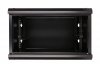 Extralink Szafka wisząca rack 6U 600x450 czarna szklane drzwi