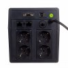 Digitus Zasilacz awaryjny UPS Line-Ineractive LED, 1000VA/600W, 2x12V/7Ah, AVR, 4xSCHUKO, USB, RS232, RJ45