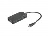 Natec Koncentrator USB 4 porty Silkworm USB 3.0 czarny USB-C