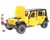 BRUDER Jeep Wrangler Rubicon z rowerem i figurką