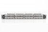 Digitus Modułowy panel krosowy (patch panel) o dużej gęstości połączeń, 19 48x keystone, ekranowany, 1U, Czarny