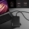 AXAGON EE25-SLC Obudowa zewnętrzna plastikowa, bezśrubowa, USB-C 3.2 GEN 1 SATA 6G 2.5, czarna