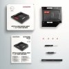 AXAGON RSS-CD09 Ramka na 2,5 SSD-HDD do gniazda DVD, 9.5mm LED aluminium