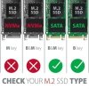 AXAGON RSS-M2SD Wewnętrzna obudowa 2.5 z interfejsem SATA do dysków SSD M.2 SATA, srebrny