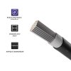 Qoltec Kabel solarny fotowoltaiczny | 6mm2 | 100m | Czarny
