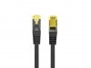 Lanberg Patchcord kat.6a S/FTP LSZH CU 1m fluke passed czarny