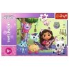 Trefl Puzzle 30 elementów Gabi i jej uroczy domek, Koci Domek Gabi