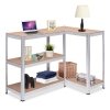 GreenBlue Regał magazynowy metalowy szafka 175 kg x5  ocynk rozkładany MDF GB378