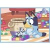 Trefl Puzzle 4w1 Bluey i świat