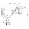 Maclean Uchwyt na 2 monitory MC-861N