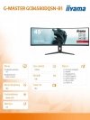 IIYAMA Monitor 45 cali G-Master GCB4580DQSN-B1, VA,DQHD,165HZ,USB-C-DOCK,RJ45,32:9,  1500R,450cd/m2,3000:1,0.8ms,3xUSB,2xHDMI,1x