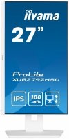 IIYAMA Monitor 27 cali ProLite XUB2792HSU-W6 IPS,HDMI,DP,100Hz,SLIM,4xUSB3.2,PIVOT,  HAS(150mm),2x2W