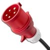 Qoltec Mobilna ładowarka do samochodu elektrycznego EV z regulacją 2w1  Typ2 | 11kW | CEE 5 PIN | LCD | 3 fazy | Przenona | Wall