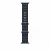 Apple Pasek Ocean w kolorze granatu do koperty 49 mm - elementy z tytanu w kolorze naturalnym