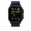 Apple Opaska Trail w kolorze niebieskim do koperty 49 mm - rozmiar S/M - elementy z tytanu w kolorze czarnym