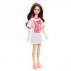 Mattel Lalka Barbie Fashionistas brunetka z falowanymi włosami