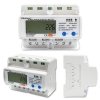 Qoltec Trójfazowy elektroniczny licznik | miernik zużycia energii na    szynę DIN | 400V | LCD | Wi-Fi