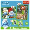 Trefl Puzzle 2w1 puzzle i memos Wesołe Zabawy Smerfów