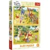 Trefl Puzzle 2x24 elementy Kubuś Puchatek Dzień w ogrodzie