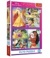 Trefl Puzzle 2x70 elementów Księżniczki Disneya Bajkowe dni
