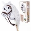Tootiny Koń na kiju Hobby Horse HOPPIHORSE A3 Leopard - biały, maść tarantowata