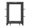 Lanberg Open rack 19'' 15U 600x600-1100 regulowany czarny