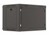 Lanberg Szafa instalacyjna rack wisząca 19 6U 540x350 czarna drzwi  przeszklone ( flat pack)
