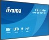 IIYAMA Monitor 65 cali LH6564UHS-B1AG, 24/7,VA,ANDROID14,4K,500cd,5000:1,    2xHDMI ,USB-C,RJ45, RS-232c, IR, 2x10W, 2xUSB, UCHW