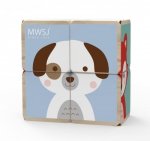 iWood Klocki drewniane Zwierzątka Pastelowe