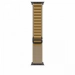 Apple Opaska Alpine w kolorze beżu do koperty 49 mm - rozmiar L - elementy z tytanu w kolorze czarnym
