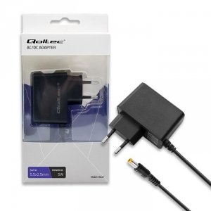 Zasilacz wtyczkowy Qoltec 5W | 5V | 1A | 5.5*2.5 - USZ OPAK