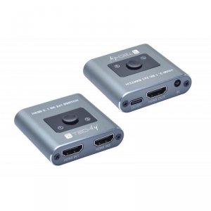 Przełącznik Techly HDMI 2.1 8K*60Hz 2x1 z Pilotem IR, 2-Portowy