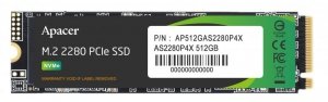 Dysk SSD Apacer AS2280P4X 512GB M.2 PCIe NVMe Gen3 x4 2280 (2100/1700 MB/s) - POSERWI