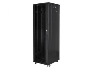 Szafa instalacyjna Rack stojąca 19 42U 600x800 czarna Lanberg (flat pack)