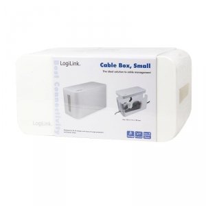 Organizer kabli LogiLink KAB0061 CableBox M, biały