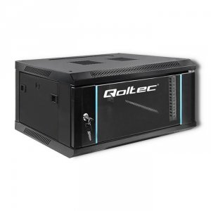 Szafa RACK Qoltec 19 | 4U | 600x280x450 | Czarna | Wisząca