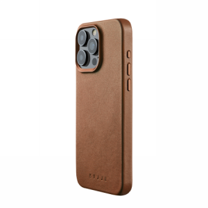 Mujjo Full Leather Case - etui skórzane do iPhone 15 Pro Max kompatybilne z MagSafe (tan)